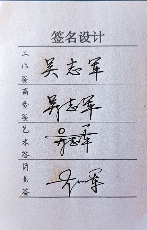 限时低价人工手写签名设计工作商务艺术简易四选一风格一图一视频 9