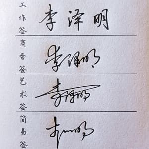 工作商务艺术简易四种风格套餐